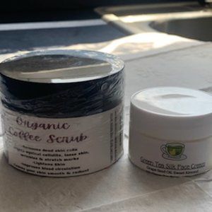 Organics Coffee Scrub & Green Tea Face Cream